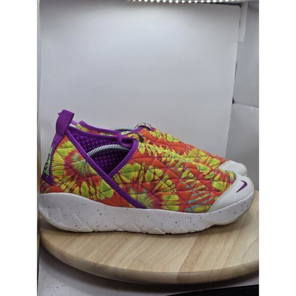 Nike ACG Moc 3.0 Tie Dye Green Strike Purple Mens Sz 13 Moccasin CW2463-300 - Picture 3 of 9
